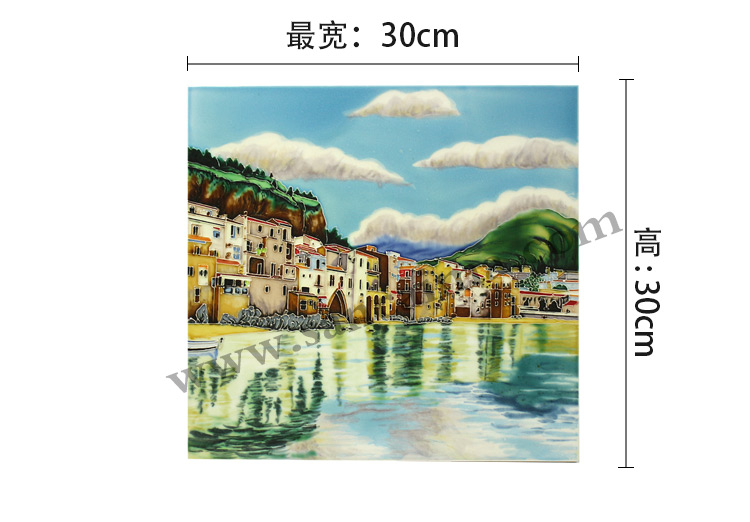三彩瓷板畫風(fēng)景系列 三彩瓷板畫風(fēng)景系列