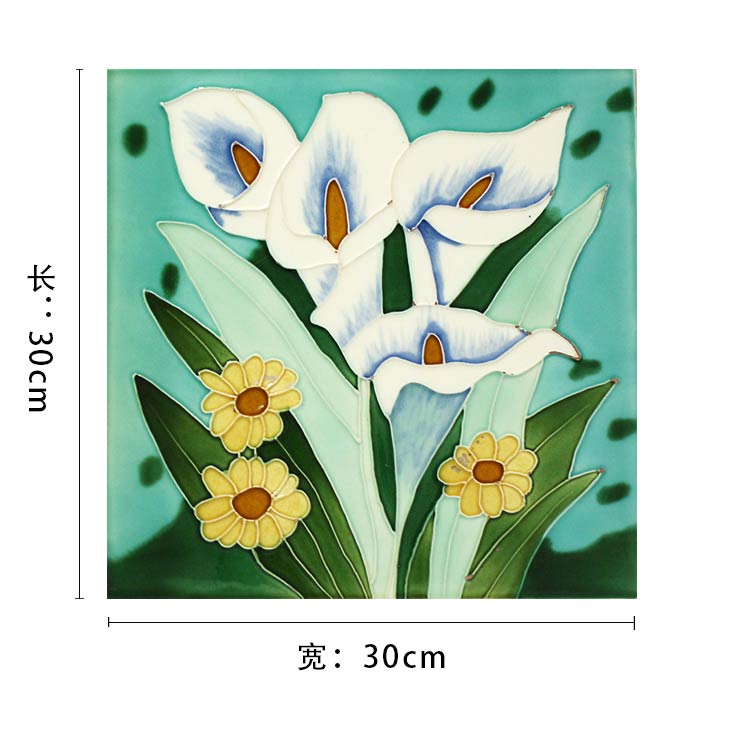 植物花卉瓷板畫尺寸